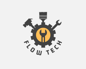 Mechanic Tools Cog logo design