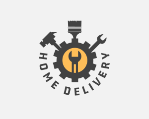 Mechanic Tools Cog logo design