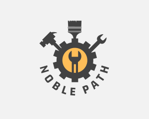 Mechanic Tools Cog logo design