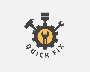 Mechanic Tools Cog logo design