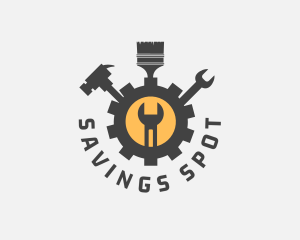 Mechanic Tools Cog logo design