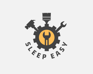 Mechanic Tools Cog logo design