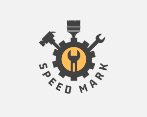 Mechanic Tools Cog logo design