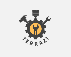 Mechanic Tools Cog logo design