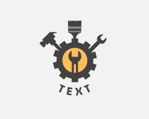 Mechanic Tools Cog logo design