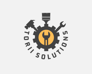 Mechanic Tools Cog logo design