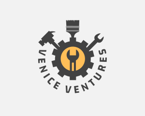 Mechanic Tools Cog logo design