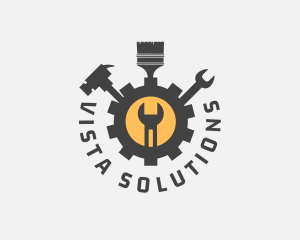 Mechanic Tools Cog logo design