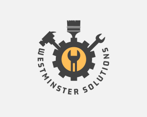 Mechanic Tools Cog logo design