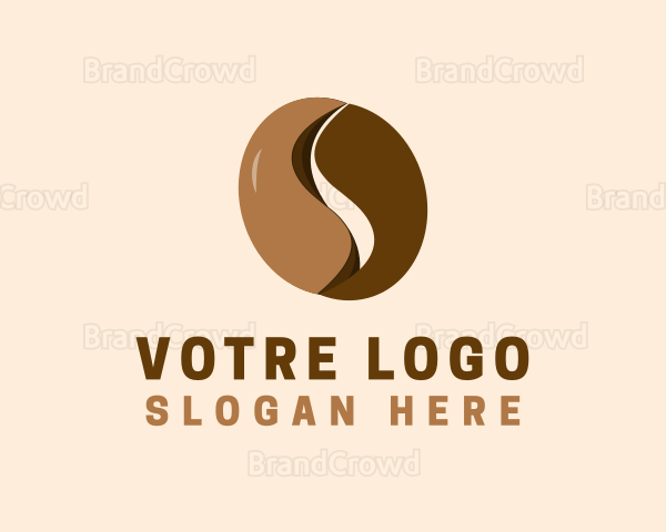 Coffee Bean Cafe Letter S Logo