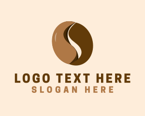 Natural - Coffee Bean Cafe Letter S logo design