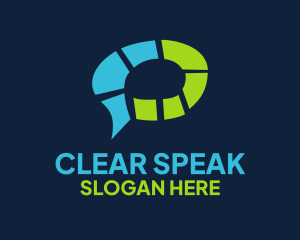 Chat Speech Bubble logo design