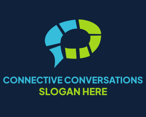 Dialogue - Chat Speech Bubble logo design