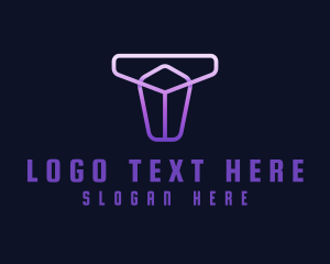 Purple - Generic Startup Letter T logo design