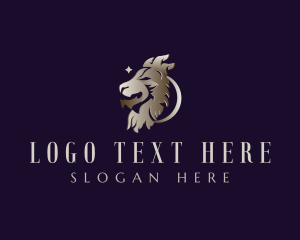 Zoology - Lion King Royalty logo design