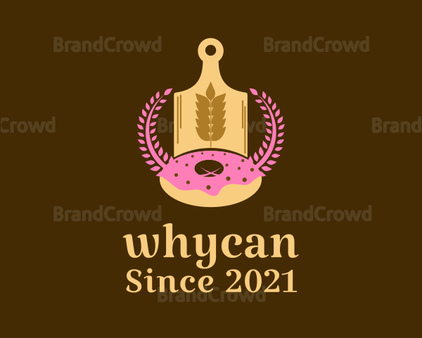 Wheat Donut Baking Logo