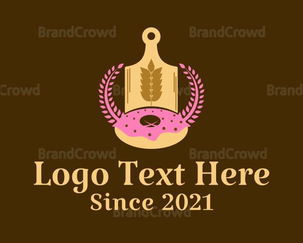 Wheat Donut Baking Logo