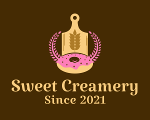 Wheat Donut Baking logo design