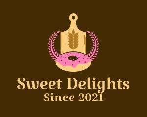 Wheat Donut Baking logo design