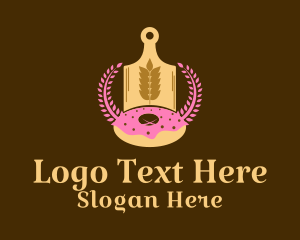 Wheat Donut Baking Logo