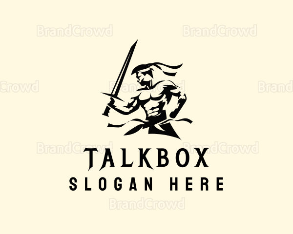 Strong Sword Warrior Logo