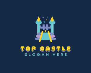 Inflatable Castle Playground  logo design