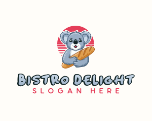 Koala Baguette Bakery logo design