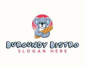 Koala Baguette Bakery logo design