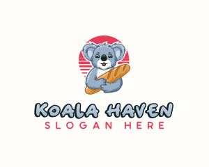 Koala Baguette Bakery logo design