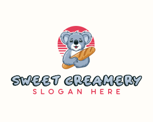 Koala Baguette Bakery logo design