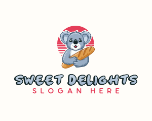 Koala Baguette Bakery logo design