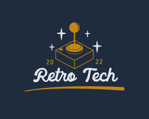 Retro Gaming Joystick logo design