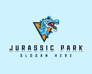 Prehistoric Spinosaur Dinosaur logo design