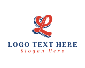 Retro Business Letter L Logo