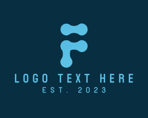 Automation - Technology Letter F logo design