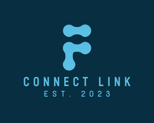 Link - Technology Letter F logo design