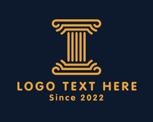 Structure - Elegant Pillar Architecture logo design