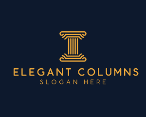 Elegant Pillar Architecture logo design