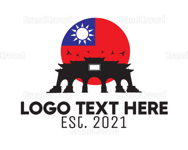 Taiwan Temple Landmark Logo