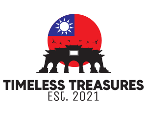 Historical - Taiwan Temple Landmark logo design