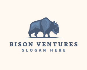 Wild Bison Buffalo logo design