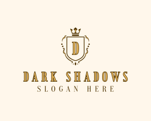 Elegant Crown Shield logo design