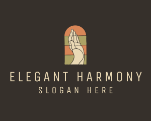 Classical - Raised Hand Stained Glass logo design