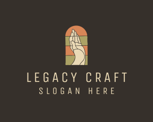 Heritage - Raised Hand Stained Glass logo design