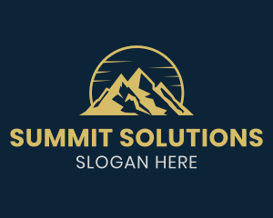 Gold Mountain Summit logo design