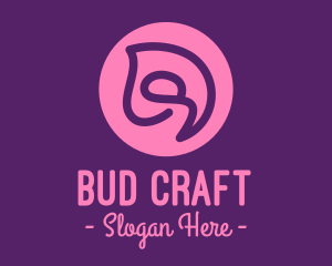 Swirly Flower Bud logo design