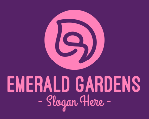 Swirly Flower Bud logo design