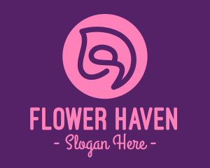 Swirly Flower Bud logo design