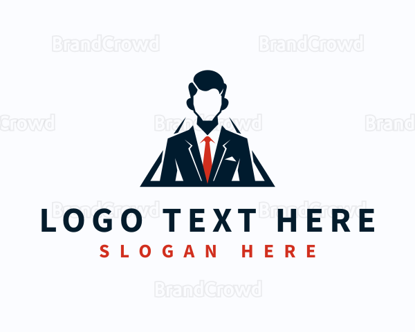 Professional Male Businessman Logo