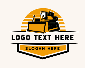 Heavy Machinery - Skid Loader Machinery logo design